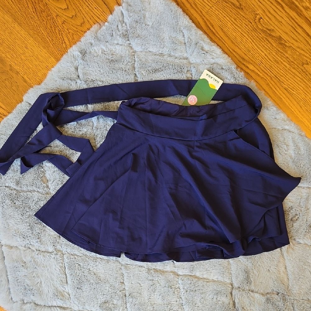 Halara Navy Wrap Skort, Womens Small, New With Tags